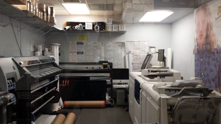 The press room at The Printing House in Encino